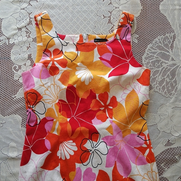 #0153 Bright Sleeveless Grace Dane Lewis Dress Size 8 - Picture 6 of 16